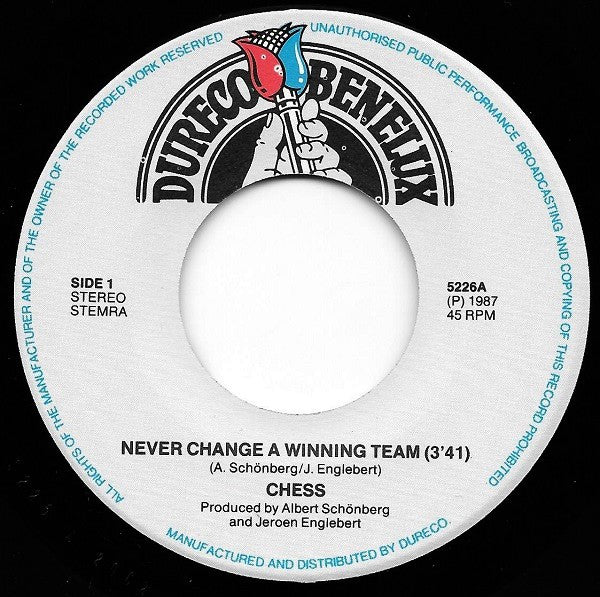 Chess (4) : Never Change A Winning Team (7", Single)