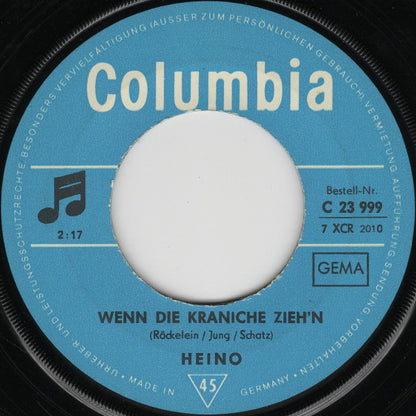 Heino : Wenn Die Kraniche Zieh'n / In Junkers Kneipe (7", Single)