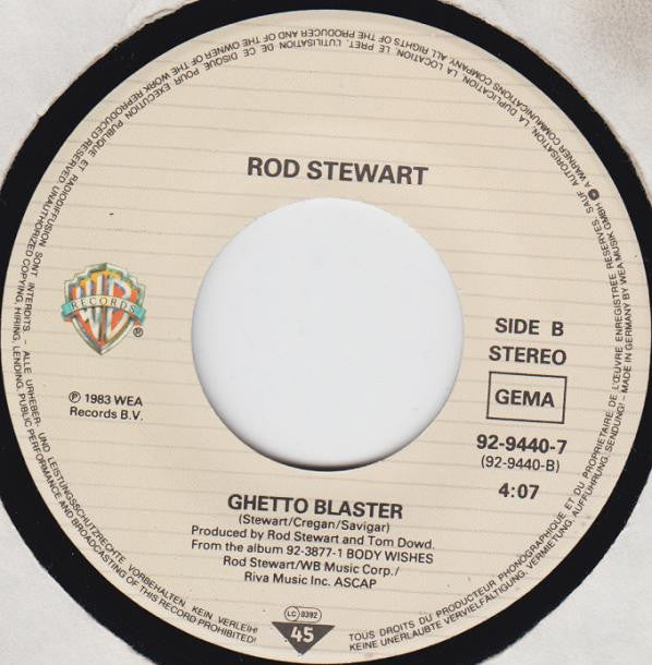 Rod Stewart : Sweet Surrender (7", Single)
