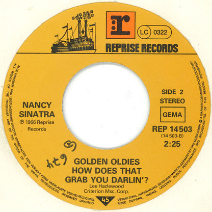 Nancy Sinatra : These Boots Are Made For Walkin' (7", Single, RE)