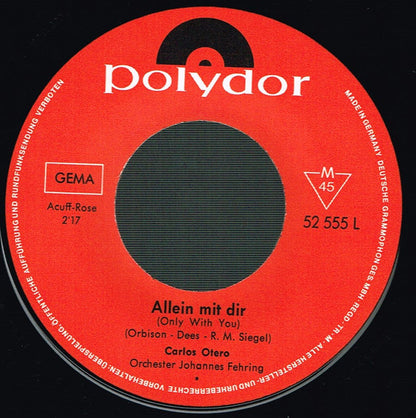 Carlos Otero : Cara Mia (7", Single, Mono)