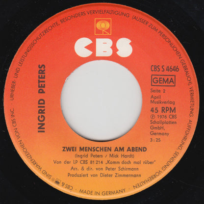 Ingrid Peters : Geh An Mir Vorbei (7", Single)