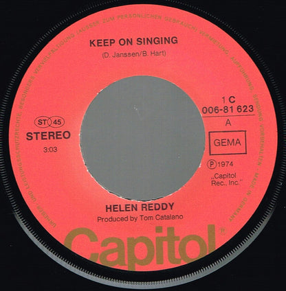 Helen Reddy : Keep On Singing (7")