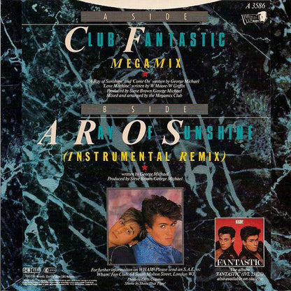 Wham! : Club Fantastic Megamix (7", Single)