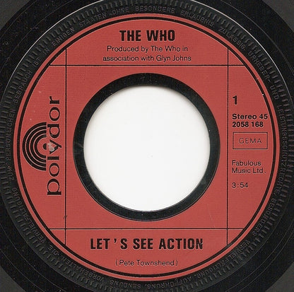 The Who : Let's See Action (7", Single)