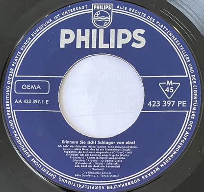Die Rixdorfer Sänger - Orchester Béla Sanders : Erinnern Sie Sich? Schlager Von Einst (7", EP, Mono)