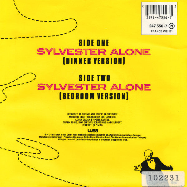 Dinner For One : Sylvester Alone (Remix 89) (7", Single)