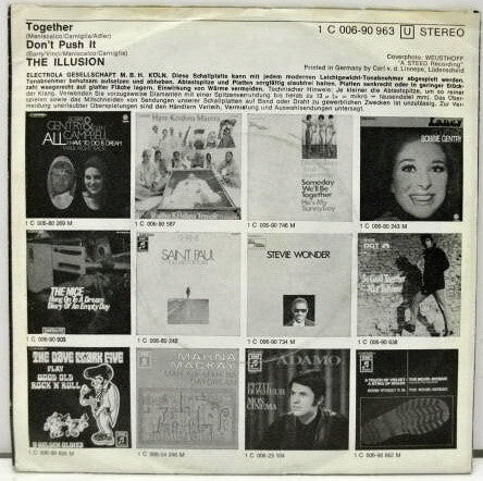 The Illusion : Together / Don't Push It (7", Single)