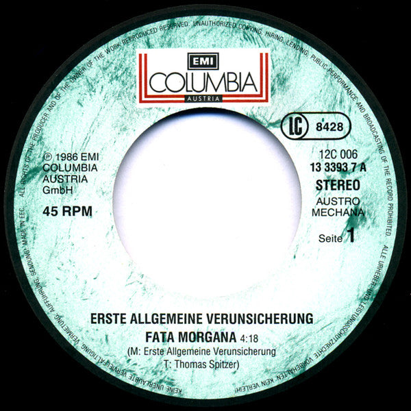 Erste Allgemeine Verunsicherung* : Fata Morgana (7", Single)