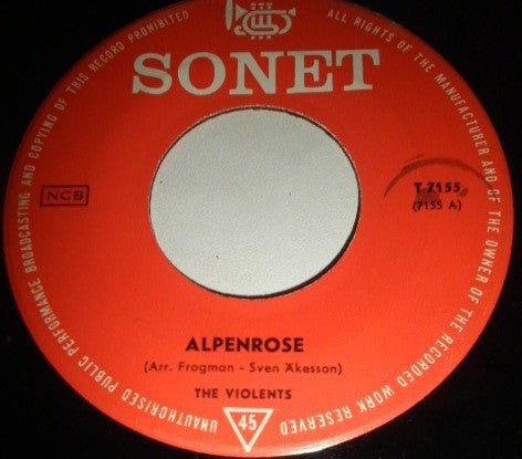 The Violents (2) : Alpenrose / Moonlight Walk (7", Lar)