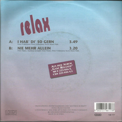 Relax (2) : I Hab' Di' So Gern (7")