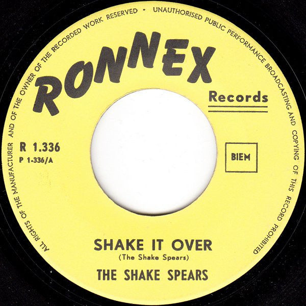 The Shake Spears : Shake It Over (7")