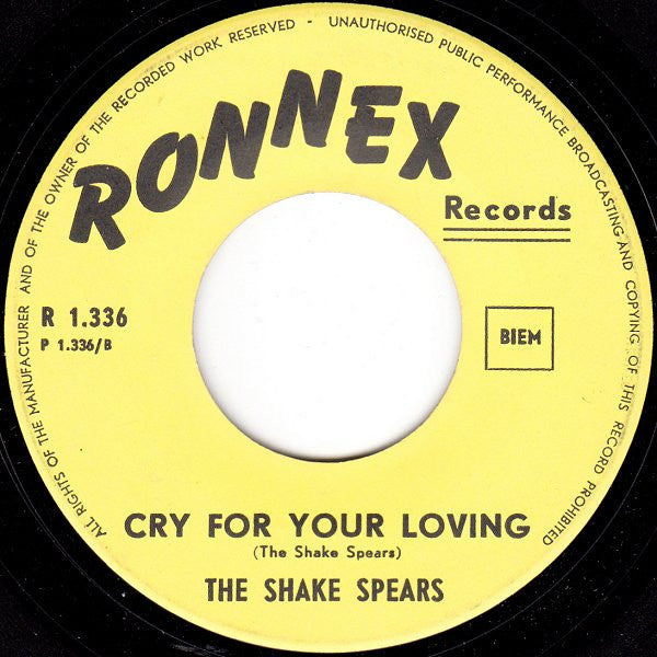 The Shake Spears : Shake It Over (7")