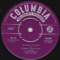 Louis Armstrong & His Hot Five : Muskrat Ramble (7", EP)