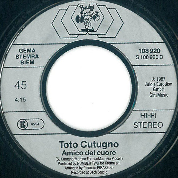 Toto Cutugno : Figli (7")