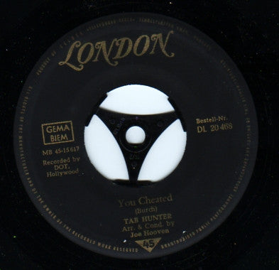 Tab Hunter : The Way You Look Tonight / You Cheated (7", Single)