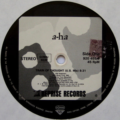 a-ha : Train Of Thought (12", Single)