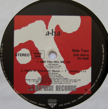 a-ha : Train Of Thought (12", Single)