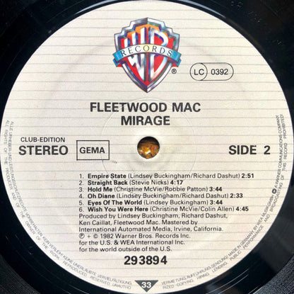 Fleetwood Mac : Mirage (LP, Album, Club)