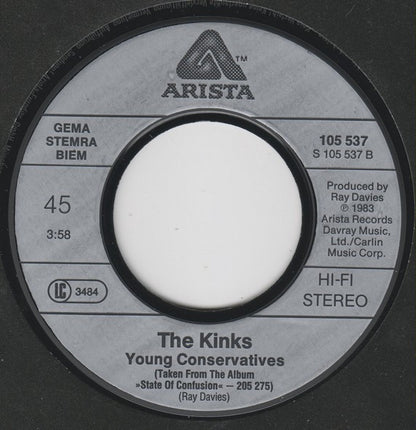 The Kinks : Don't Forget To Dance / Young Conservatives (7", Single)
