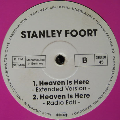 Stanley Foort : Heaven Is Here (12")