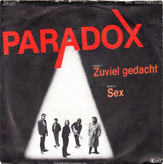 Paradox (59) : Zuviel Gedacht (7", Single)