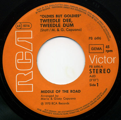 Middle Of The Road : Tweedle Dee, Tweedle Dum / The Talk Of All The USA (7", Single)