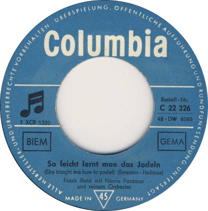 Frank Ifield : I Remember You  (7", Single)