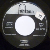 Johnny Mathis / Ray Ellis And His Orchestra : Someone / Very Much In Love (7", Single, Mono)