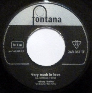 Johnny Mathis / Ray Ellis And His Orchestra : Someone / Very Much In Love (7", Single, Mono)