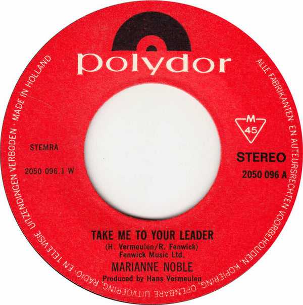 Marianne Noble : Take Me To Your Leader (7", Single)