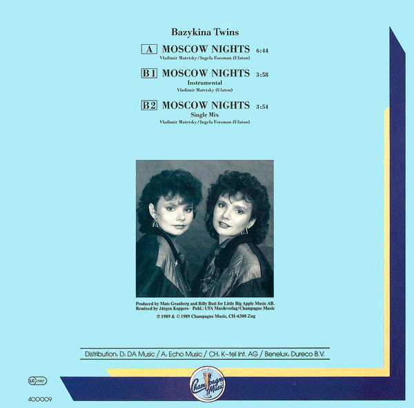 Bazykina Twins : Moscow Nights (12", Maxi)