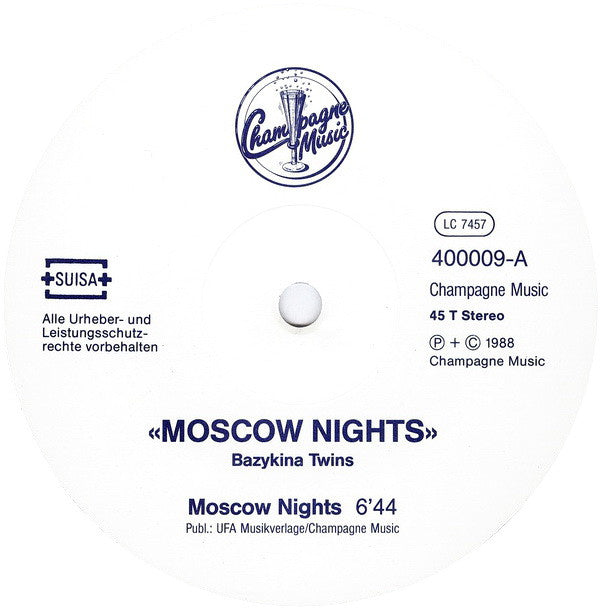 Bazykina Twins : Moscow Nights (12", Maxi)