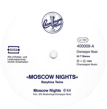 Bazykina Twins : Moscow Nights (12", Maxi)
