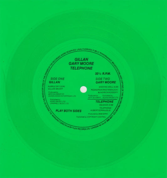 Gillan / Gary Moore / Telephone* : Purple Sky / Wishing Well / Squeeze (Flexi, 7", Gre)