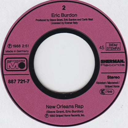 Eric Burdon : Run For Your Life (7", Single)