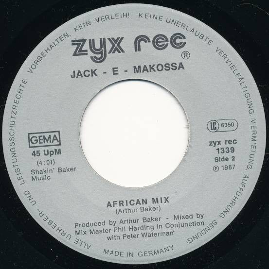 Jack - E - Makossa* : The Opera House (7", Single)