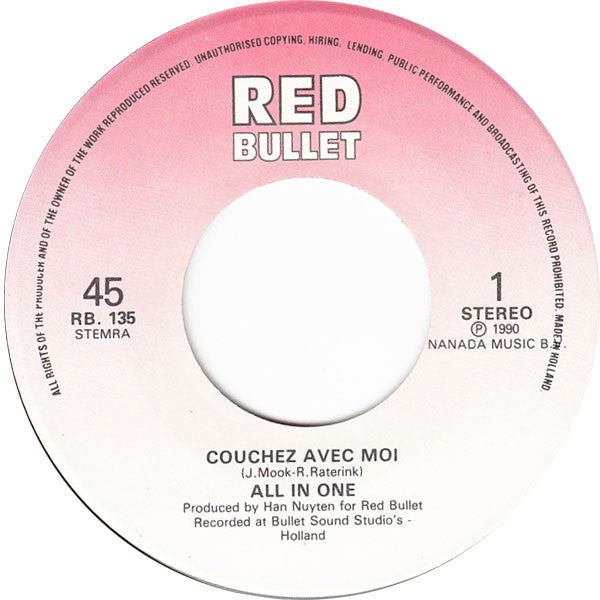 All In One (8) : Couchez Avec Moi (7", Single)