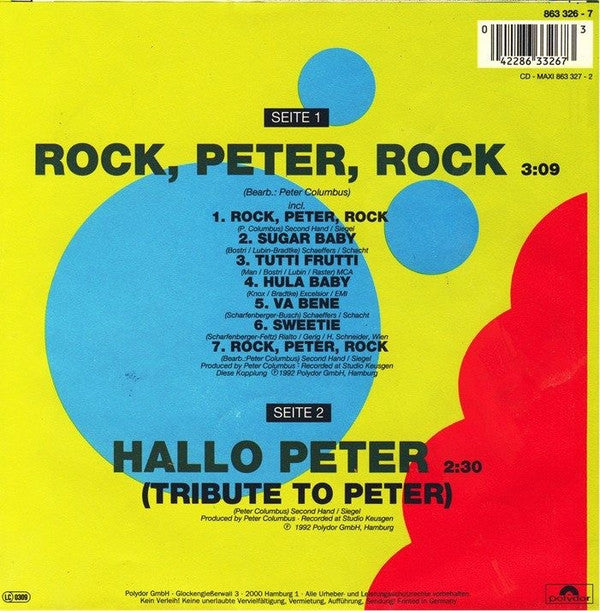 Peter Kraus : Rock, Peter, Rock (7", Single, P/Mixed)