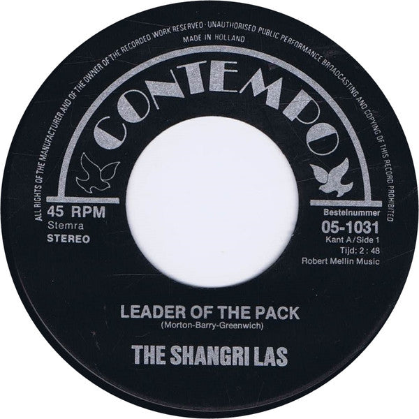 The Shangri-Las : Leader Of The Pack (7", Single, RE)