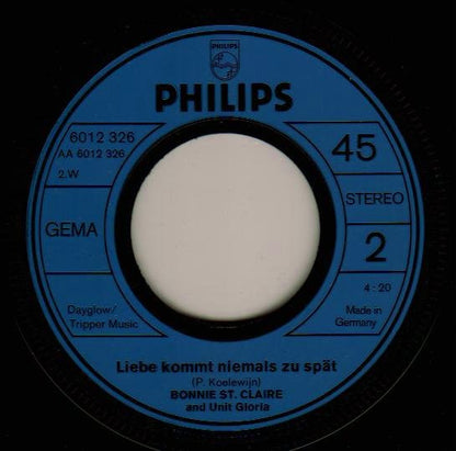 Bonnie St. Claire & Unit Gloria : Klopf An Bei Mir (Clap Your Hands And Stamp Your Feet) (7", Single)