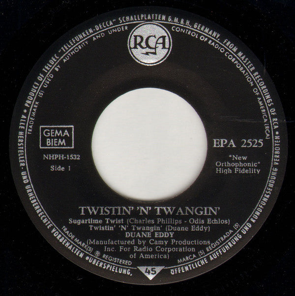 Duane Eddy : Twistin' 'N' Twangin' (7", EP)