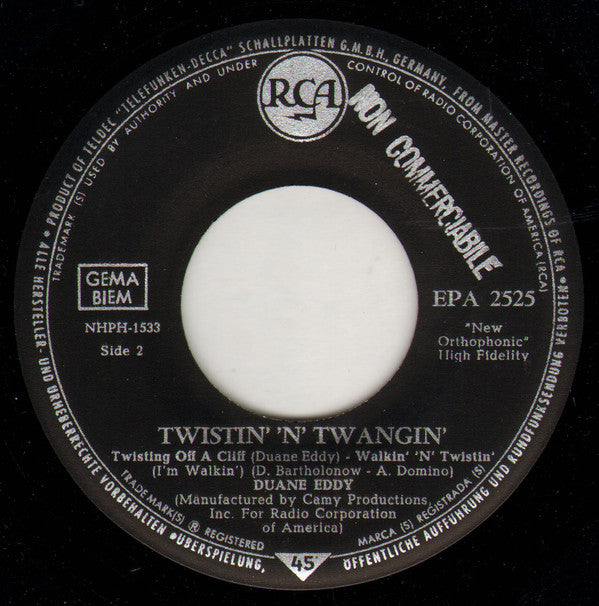 Duane Eddy : Twistin' 'N' Twangin' (7", EP)