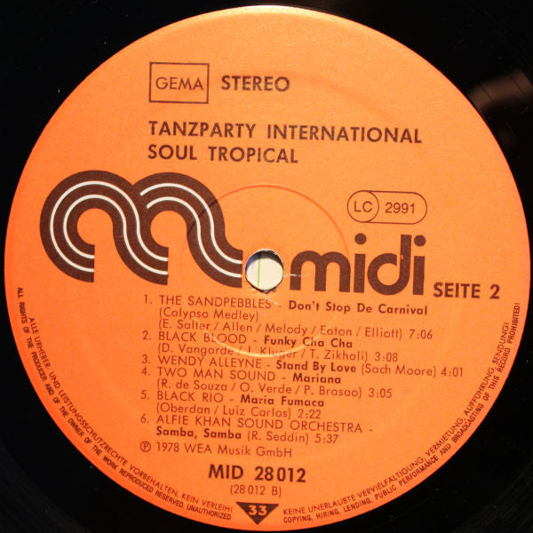 Various : Tanzparty International: Soul Tropical (LP, Comp)