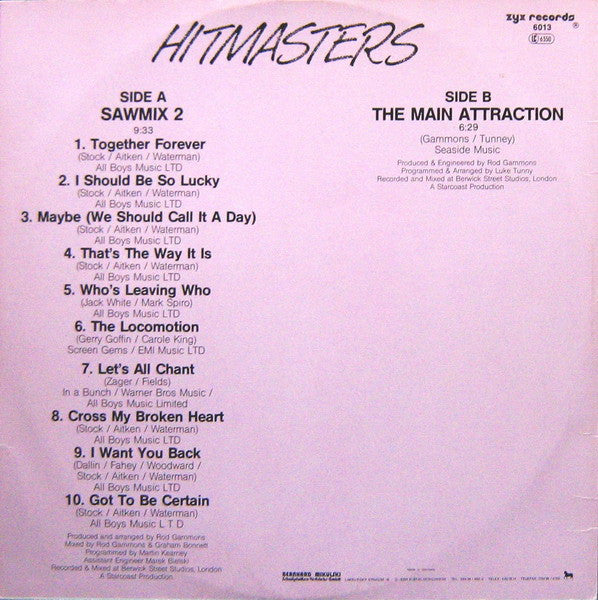 Hitmasters : Sawmix 2 (12", P/Mixed)
