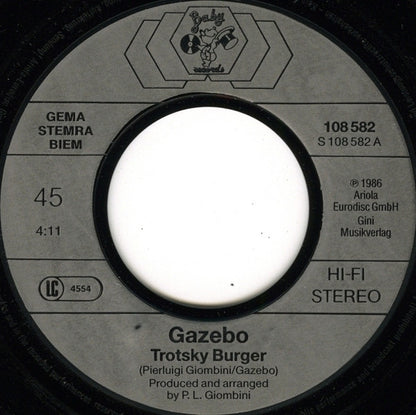 Gazebo : Trotsky Burger (7", Single)