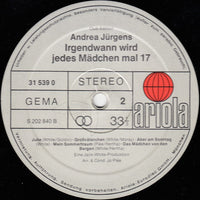 Andrea Jürgens : Irgendwann Wird Jedes Mädchen Mal 17 (LP, Album, Club)