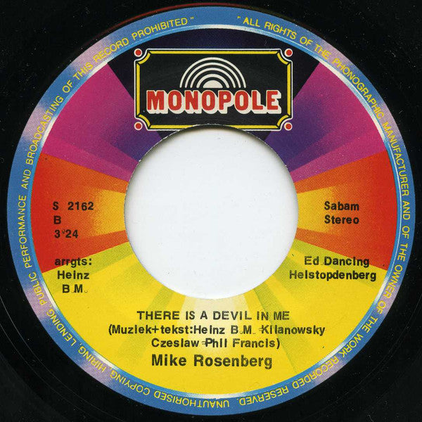 Mike Rosenberg (3) : Woman Of The Sun (7", Single)