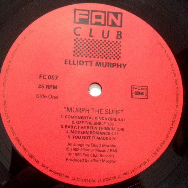 Elliott Murphy : Murph The Surf (LP, Album)