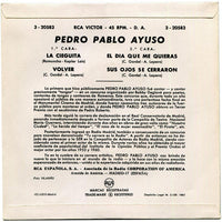 Pedro Pablo Ayuso : Canta: La Cieguita  (7", EP)